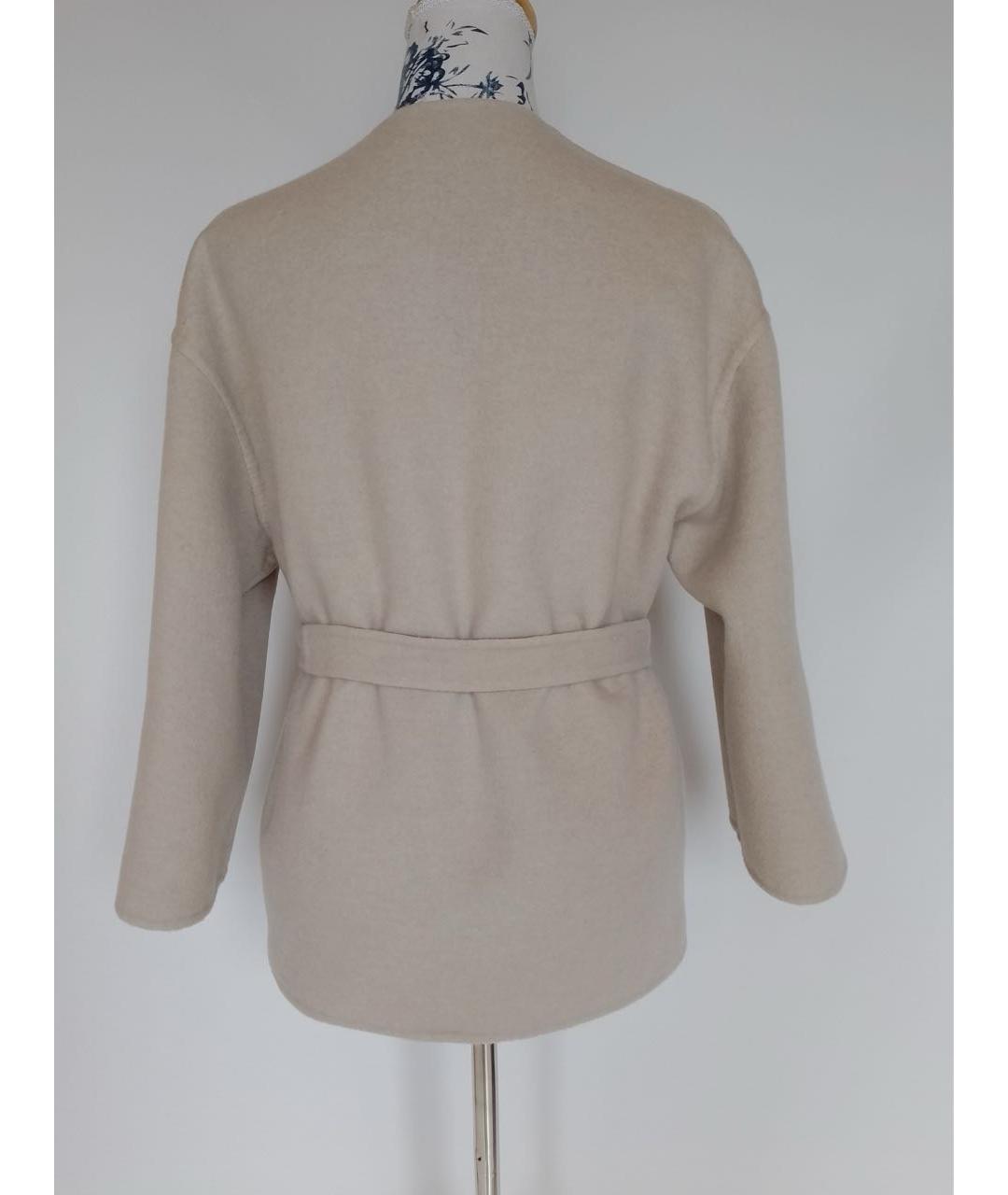 MAX MARA Бежевое шерстяное пальто, фото 6