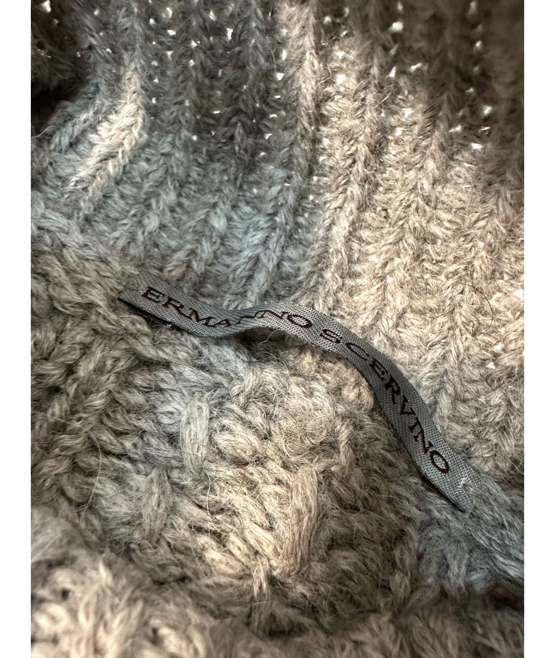 ERMANNO SCERVINO Серый шерстяной джемпер / свитер, фото 2