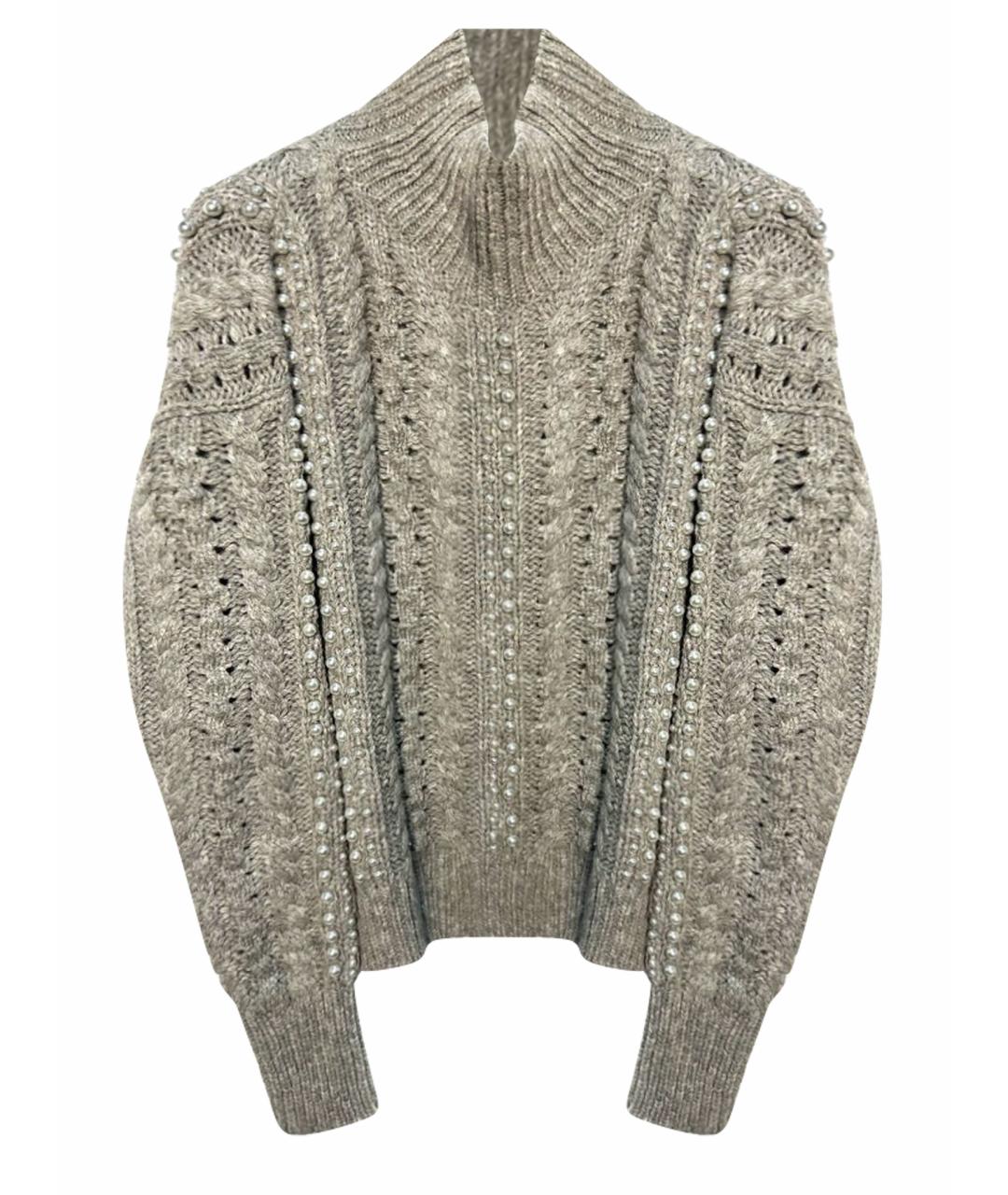 ERMANNO SCERVINO Серый шерстяной джемпер / свитер, фото 1