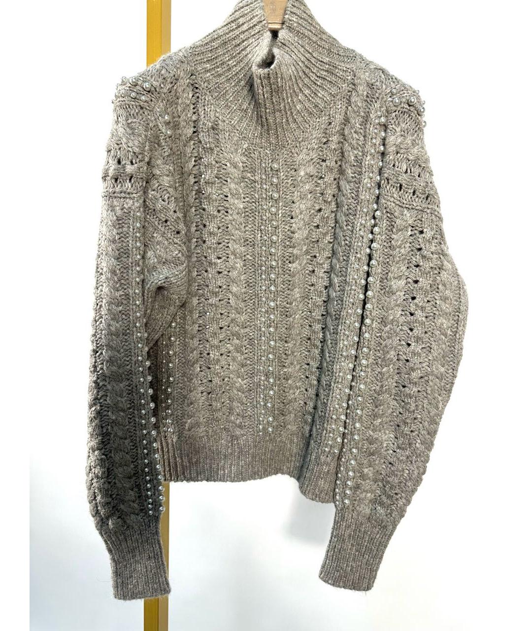 ERMANNO SCERVINO Серый шерстяной джемпер / свитер, фото 6