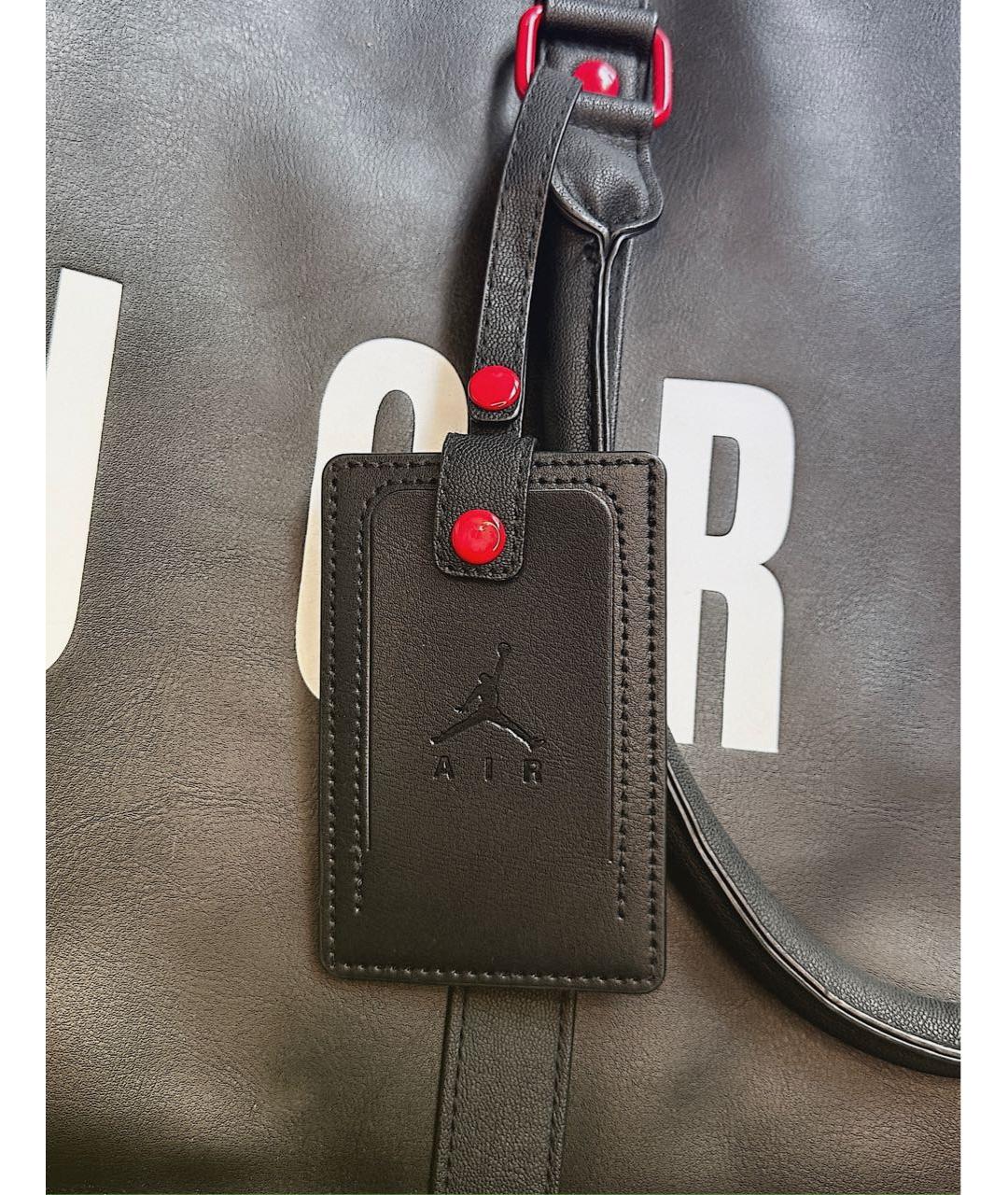 JORDAN Черная дорожная/спортивная сумка из искусственной кожи, фото 5