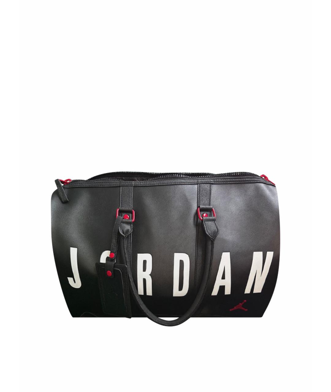 JORDAN Черная дорожная/спортивная сумка из искусственной кожи, фото 1