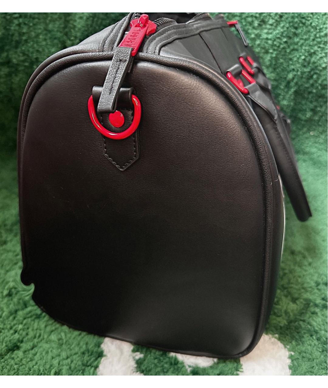 JORDAN Черная дорожная/спортивная сумка из искусственной кожи, фото 2