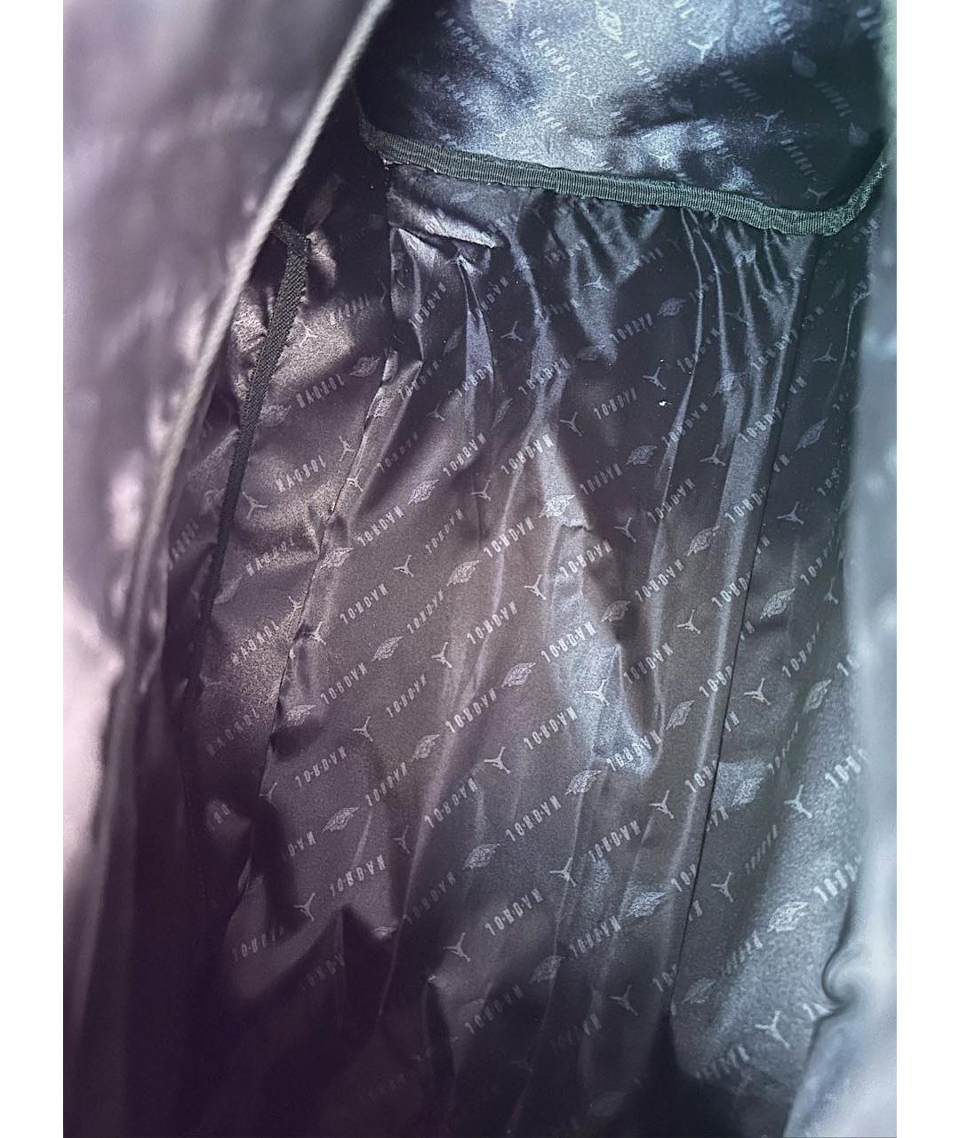 JORDAN Черная дорожная/спортивная сумка из искусственной кожи, фото 4