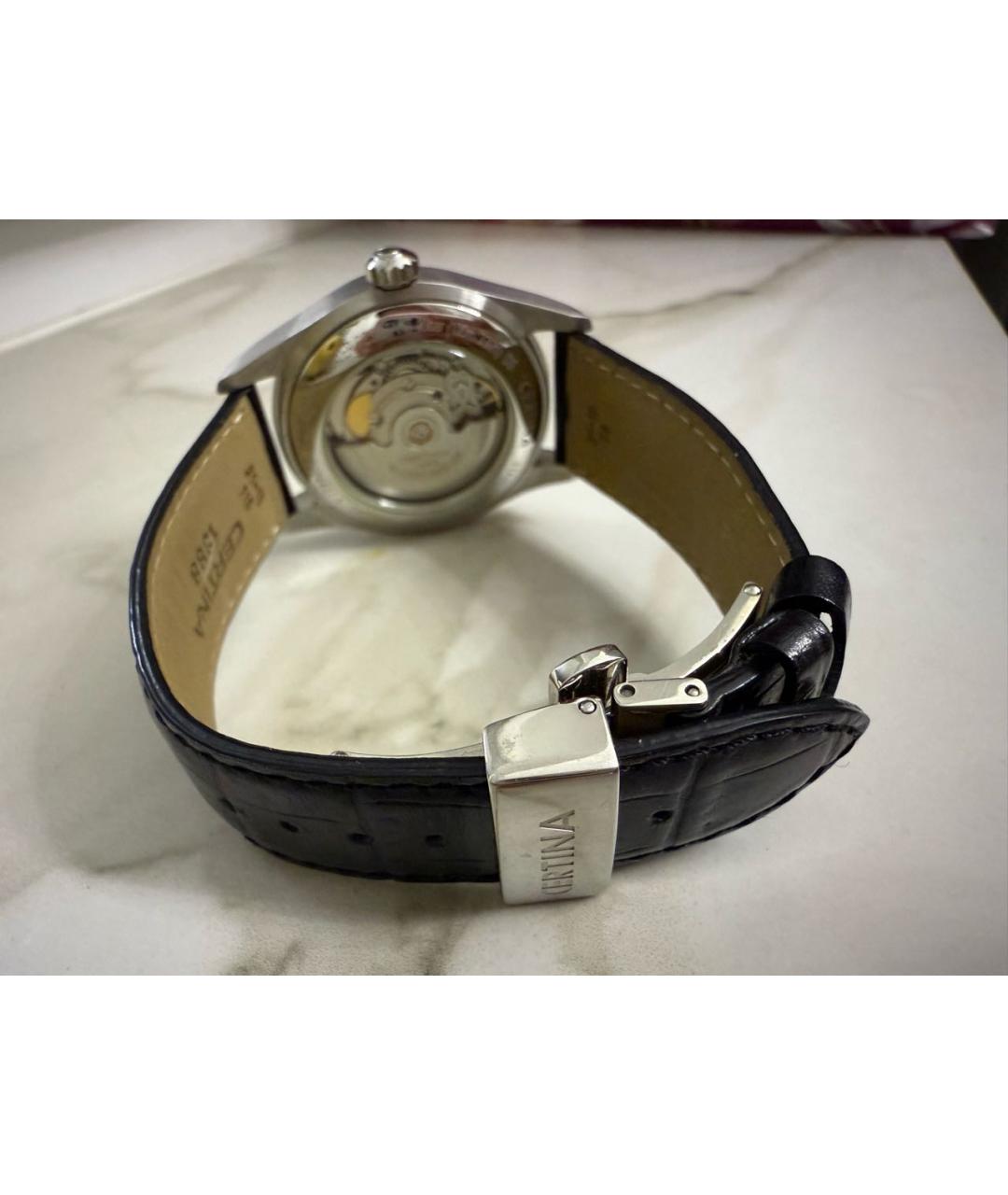 Certina Серебряные стальные часы, фото 3