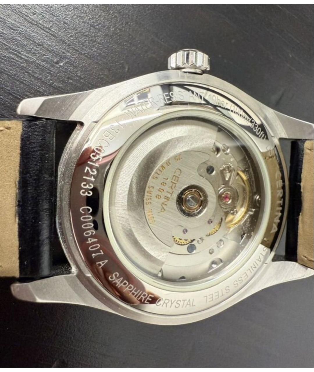 Certina Серебряные стальные часы, фото 2