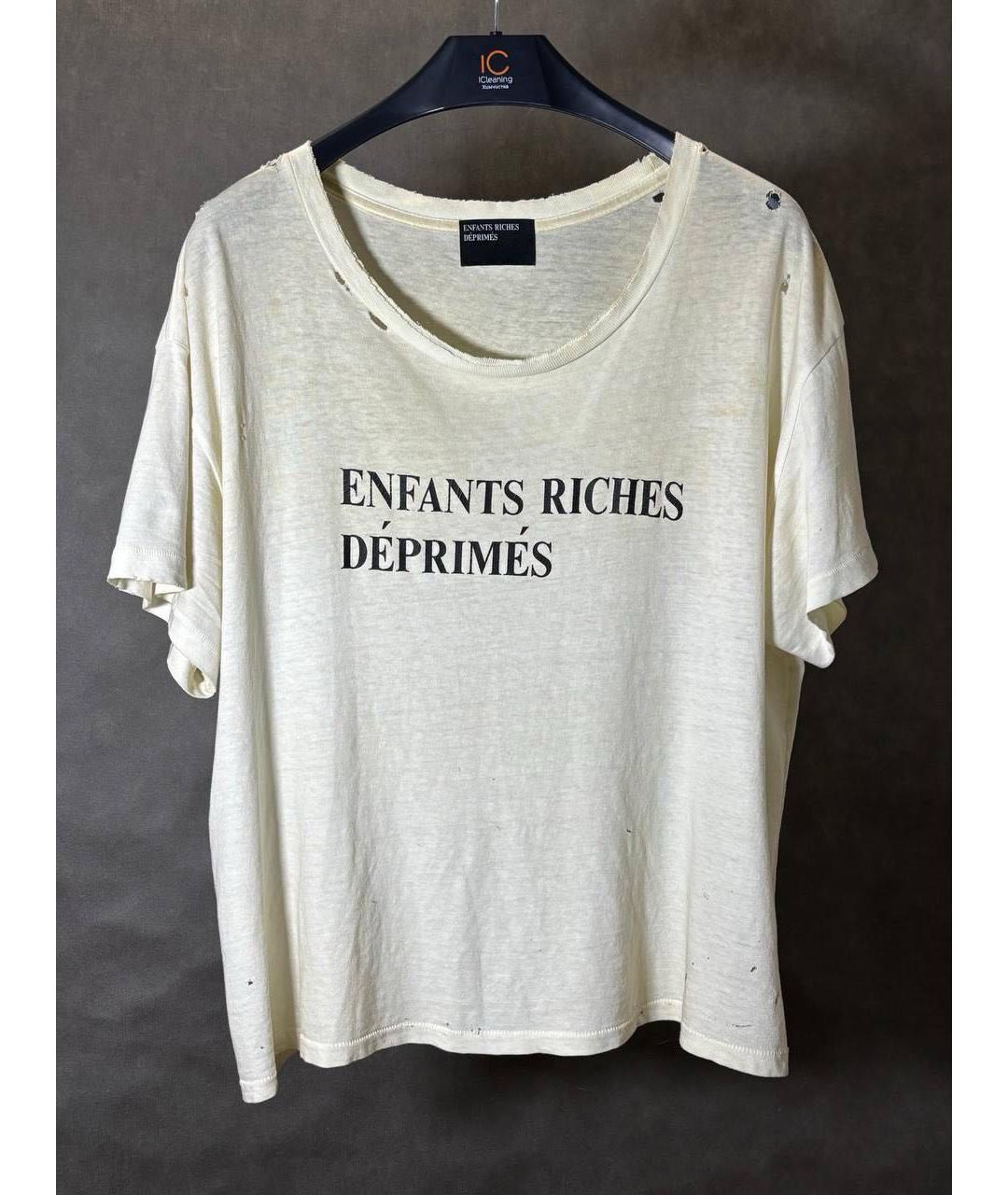 Enfants Riches Déprimés Белая хлопковая футболка, фото 2