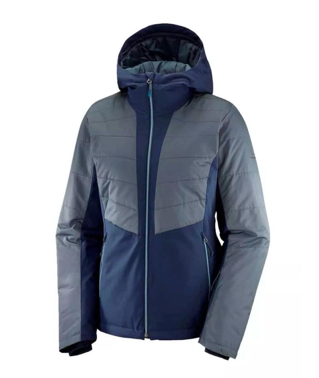 SALOMON Темно-синяя полиэстеровая куртка, фото 5