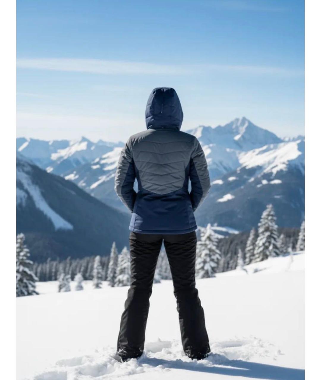 SALOMON Темно-синяя полиэстеровая куртка, фото 3