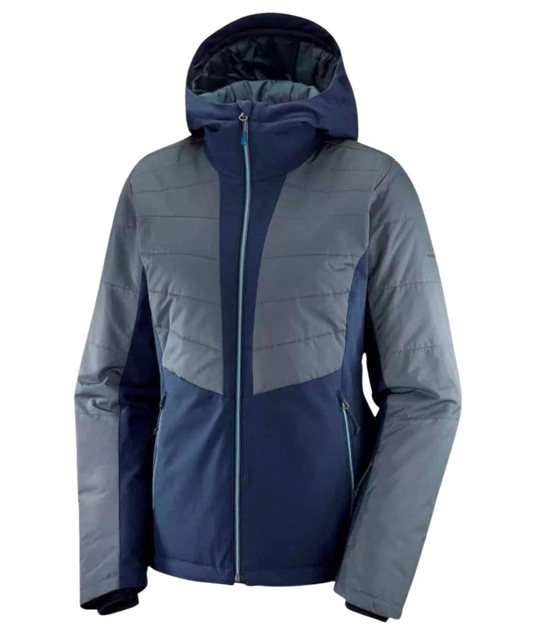 SALOMON Темно-синяя полиэстеровая куртка, фото 1