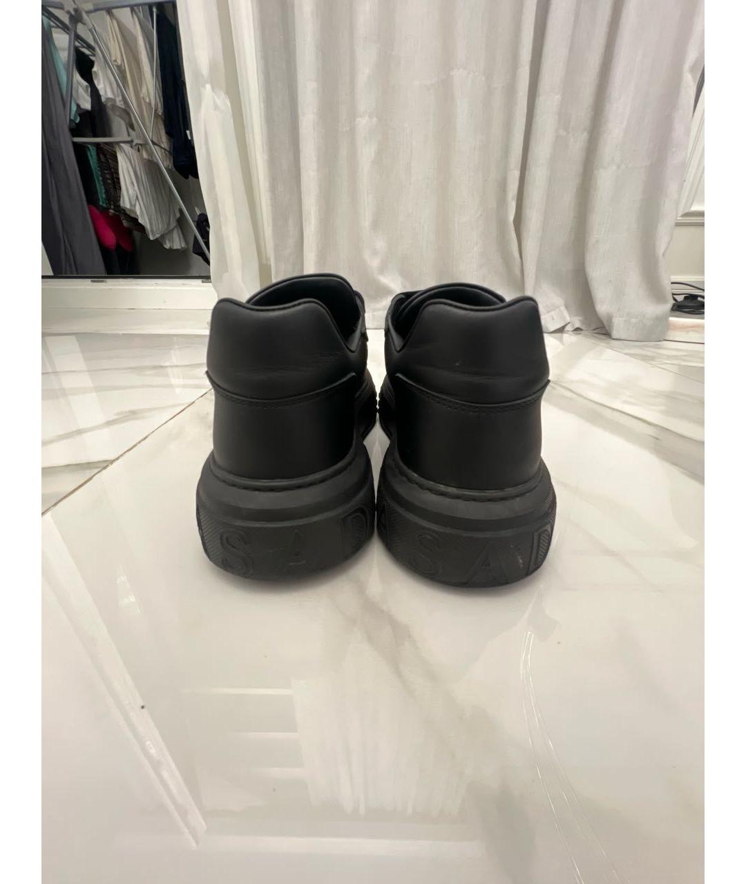 CASADEI Черные кожаные кроссовки, фото 4