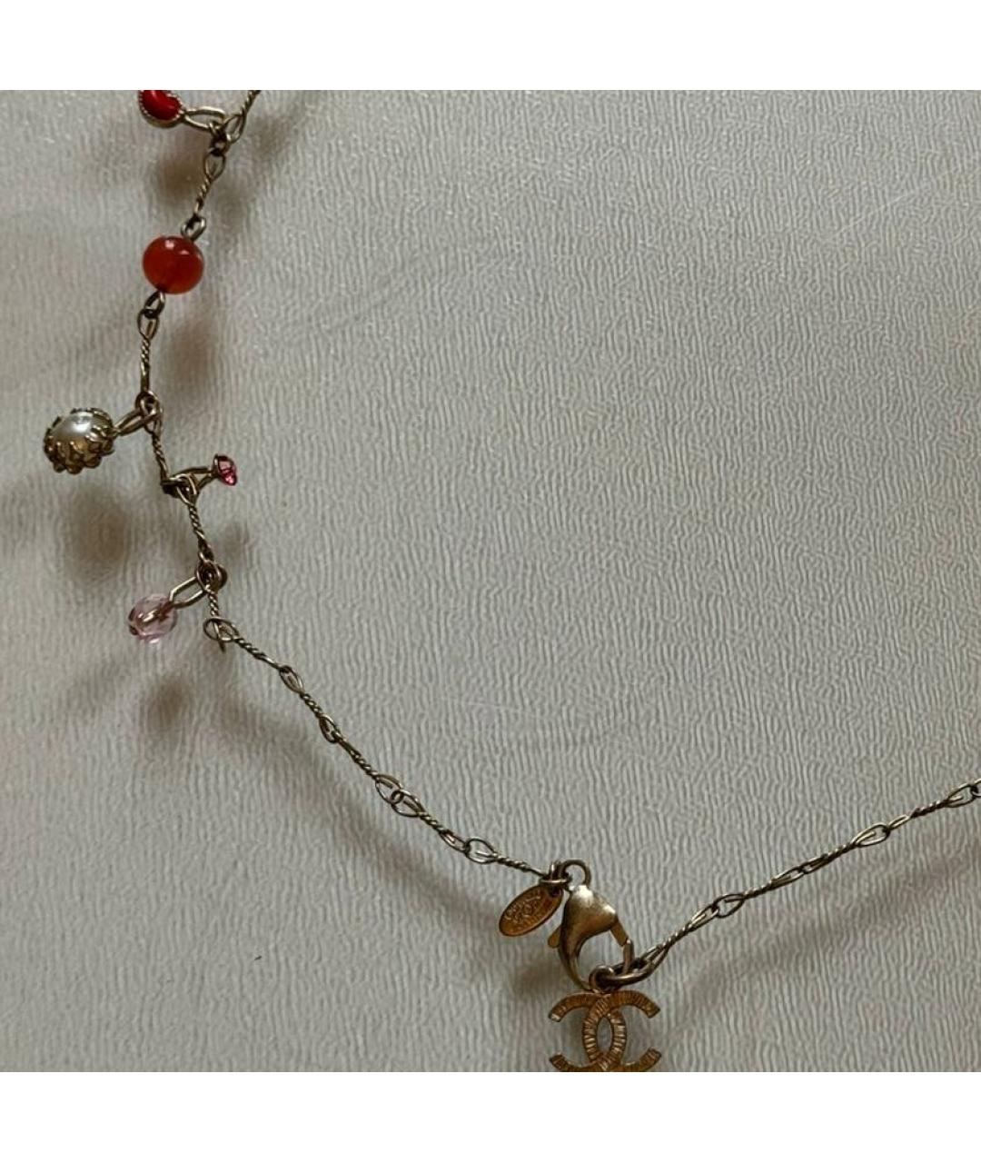 CHANEL Золотое латунное колье, фото 2