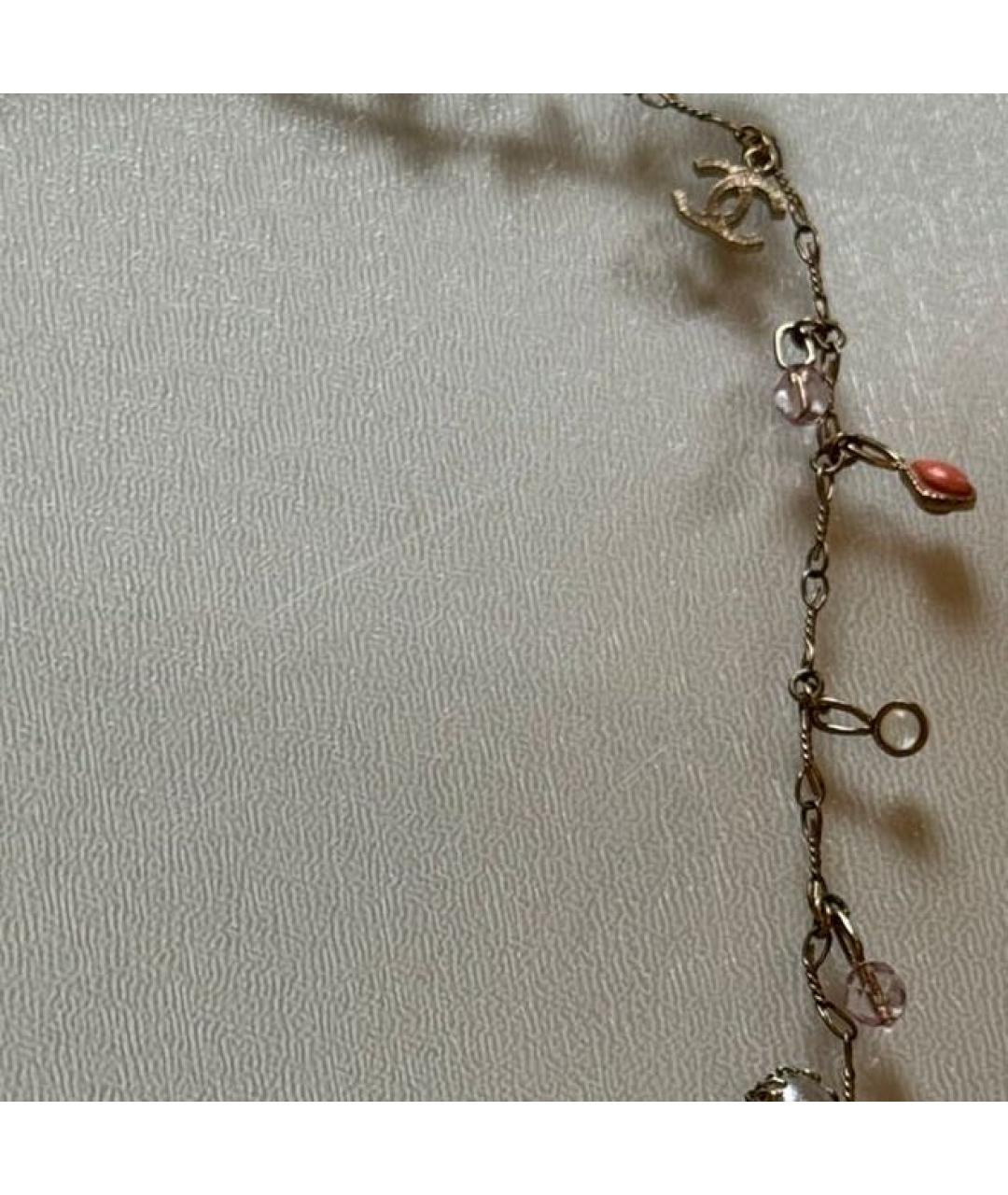 CHANEL Золотое латунное колье, фото 3