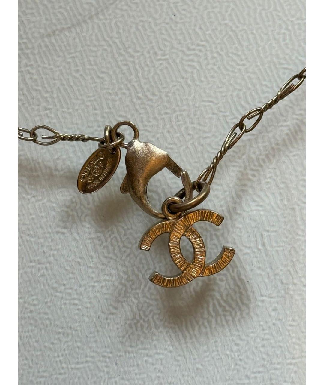 CHANEL Золотое латунное колье, фото 4