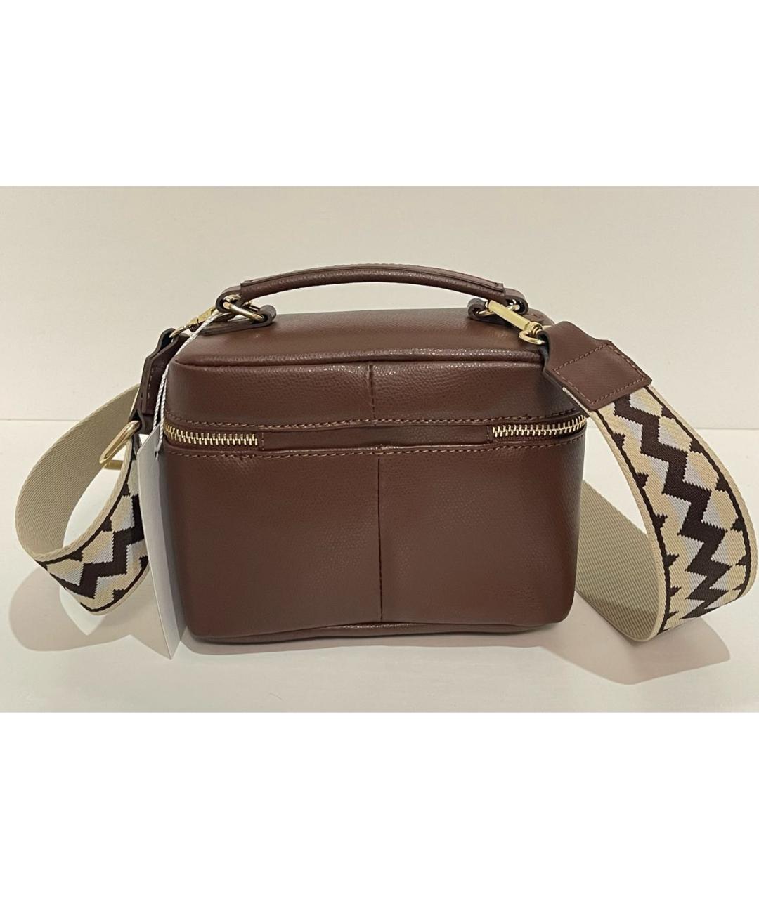 MAX MARA Коричневая кожаная сумка через плечо, фото 3