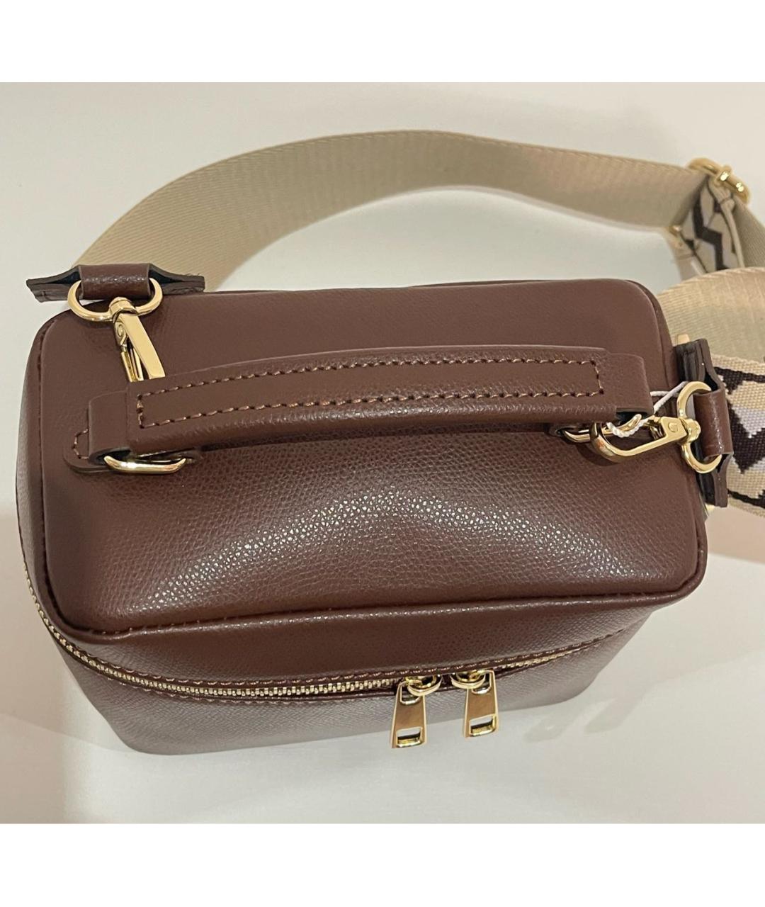 MAX MARA Коричневая кожаная сумка через плечо, фото 4