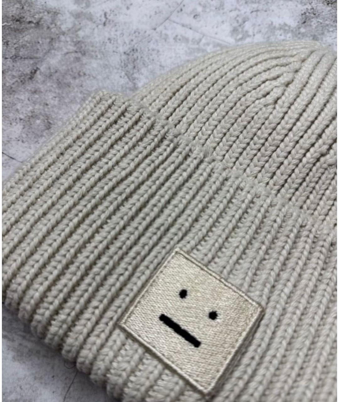 ACNE STUDIOS Бежевая шапка, фото 2