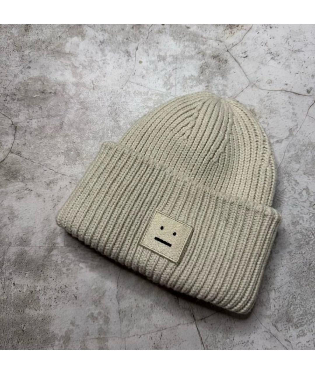 ACNE STUDIOS Бежевая шапка, фото 5