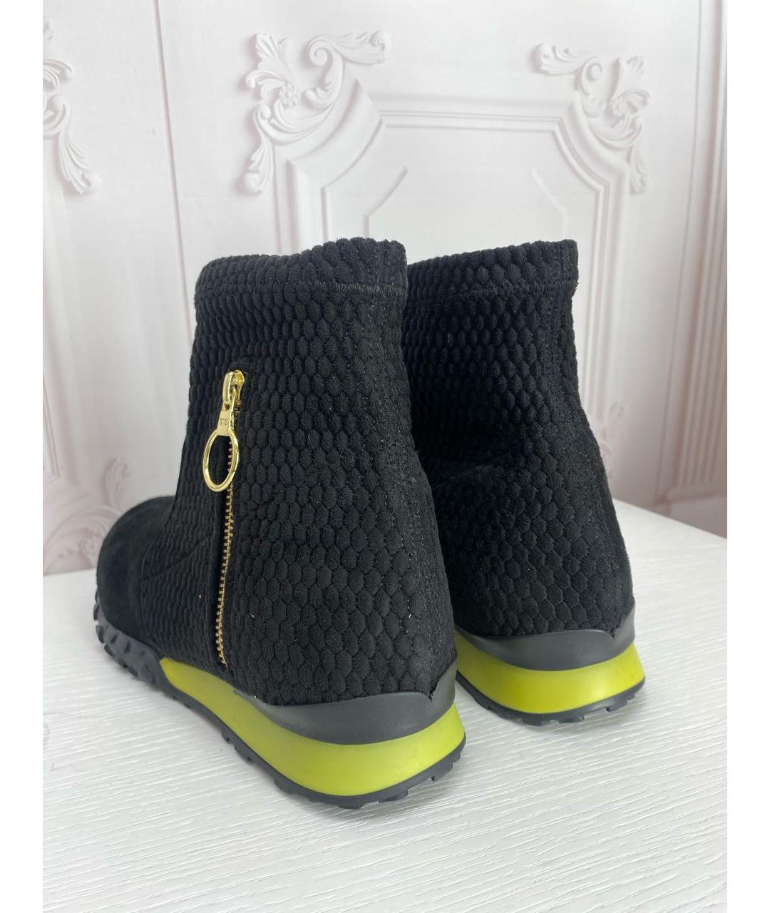 TWIN-SET Черные замшевые ботинки, фото 4