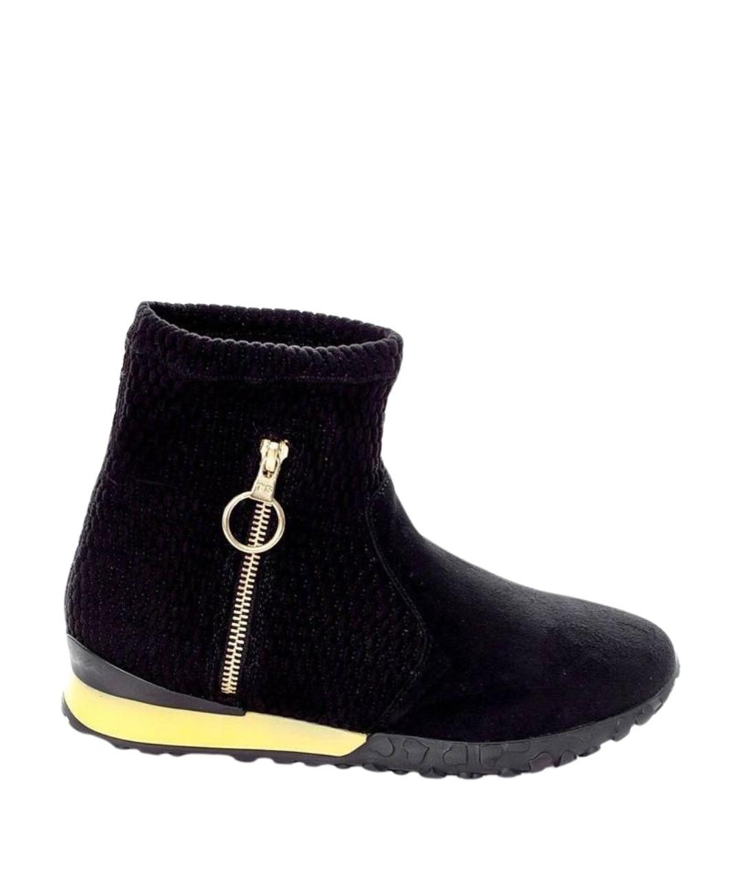 TWIN-SET Черные замшевые ботинки, фото 1