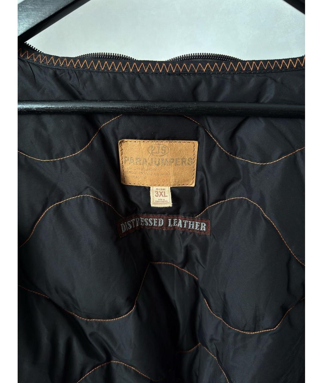 PARAJUMPERS Коричневая кожаная куртка, фото 6