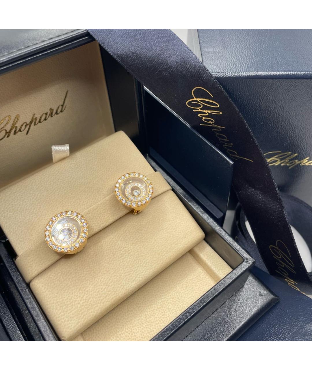 CHOPARD Золотые серьги из розового золота, фото 5