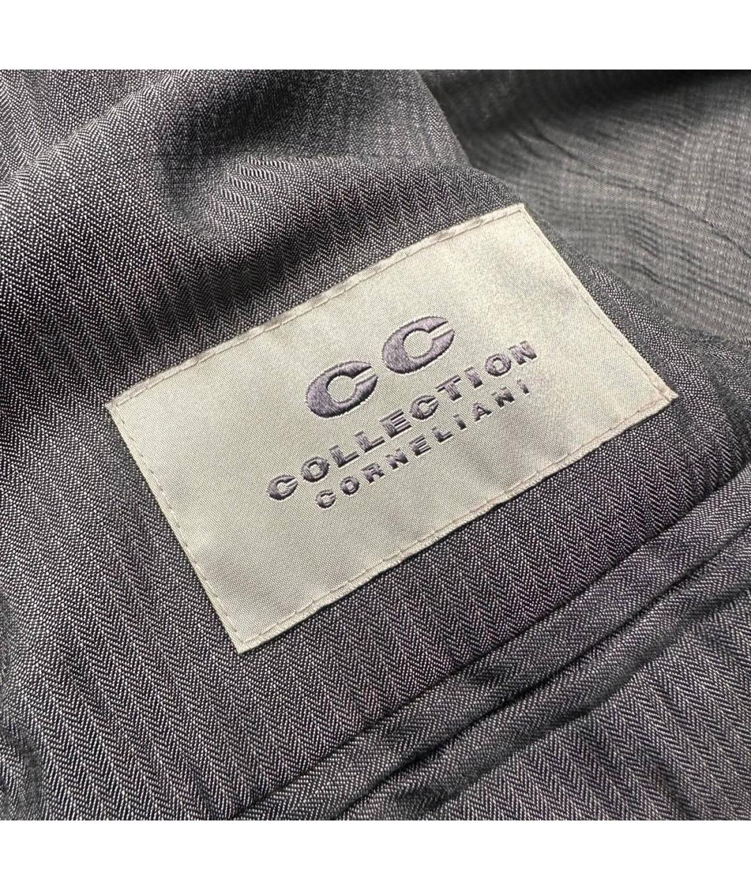 CORNELIANI Темно-синий шерстяной тренч / плащ, фото 5