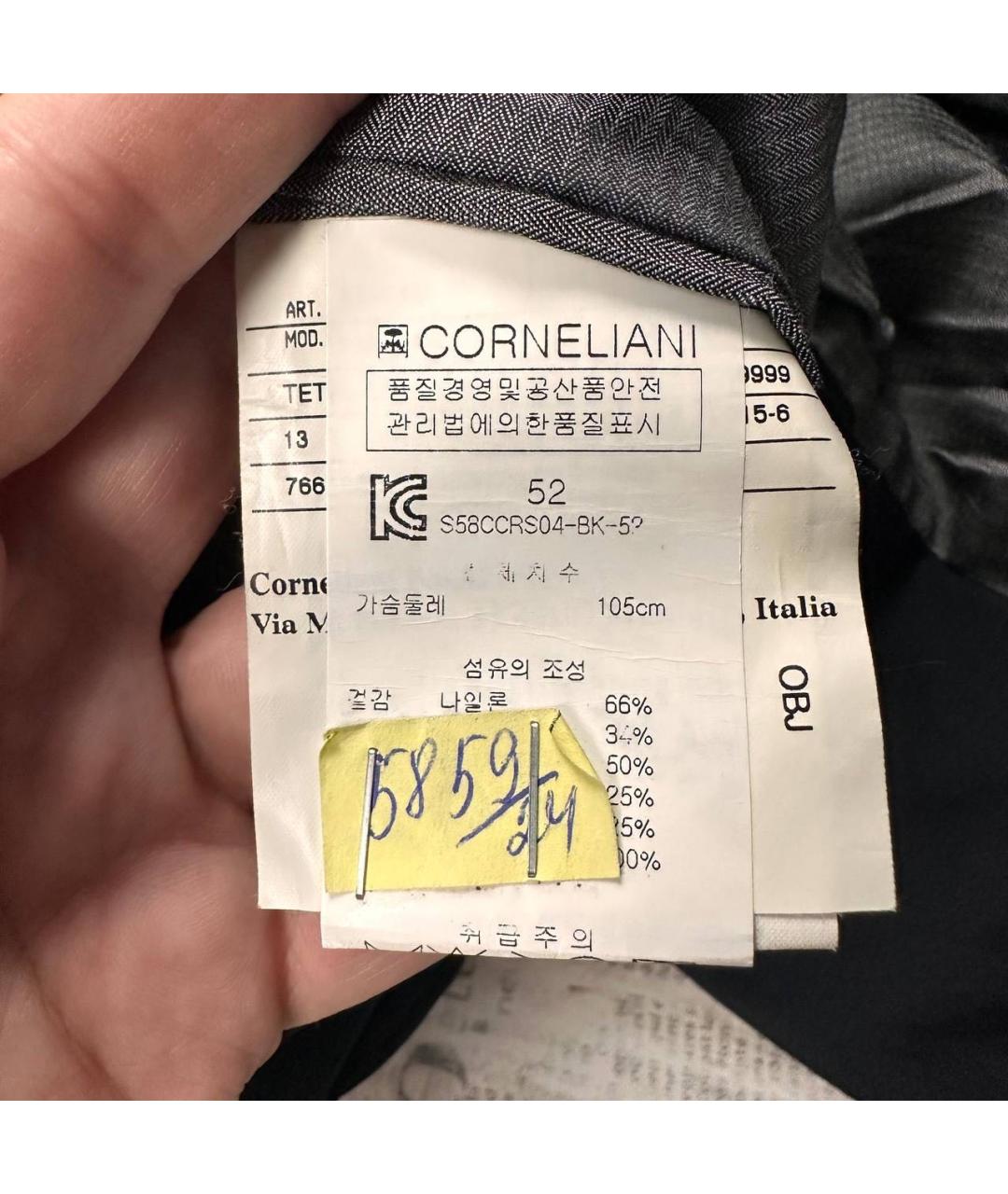 CORNELIANI Темно-синий шерстяной тренч / плащ, фото 6