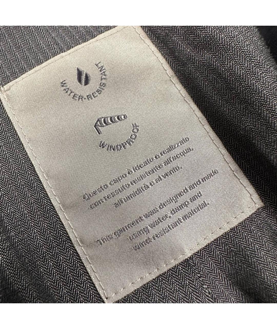 CORNELIANI Темно-синий шерстяной тренч / плащ, фото 4