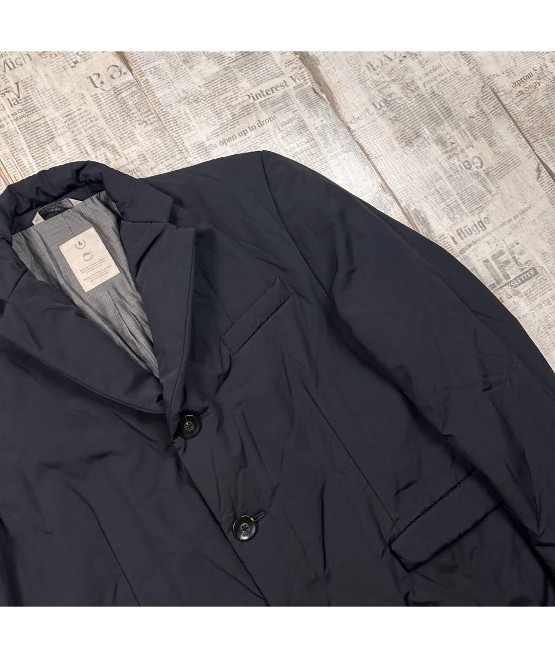 CORNELIANI Темно-синий шерстяной тренч / плащ, фото 2