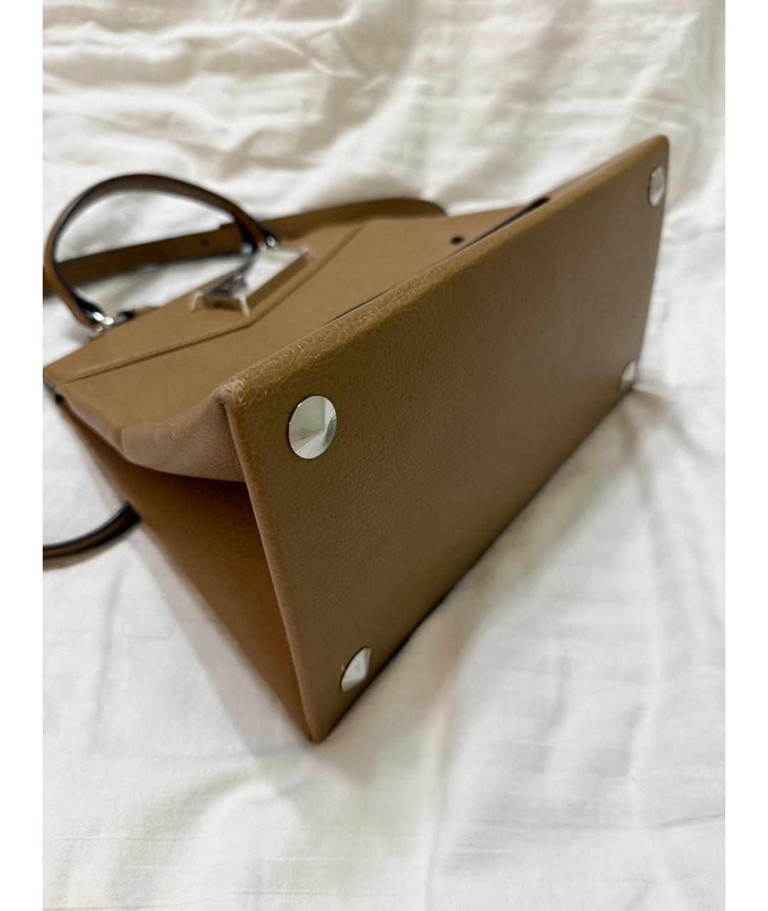 MAISON MARGIELA Бежевая кожаная сумка через плечо, фото 6