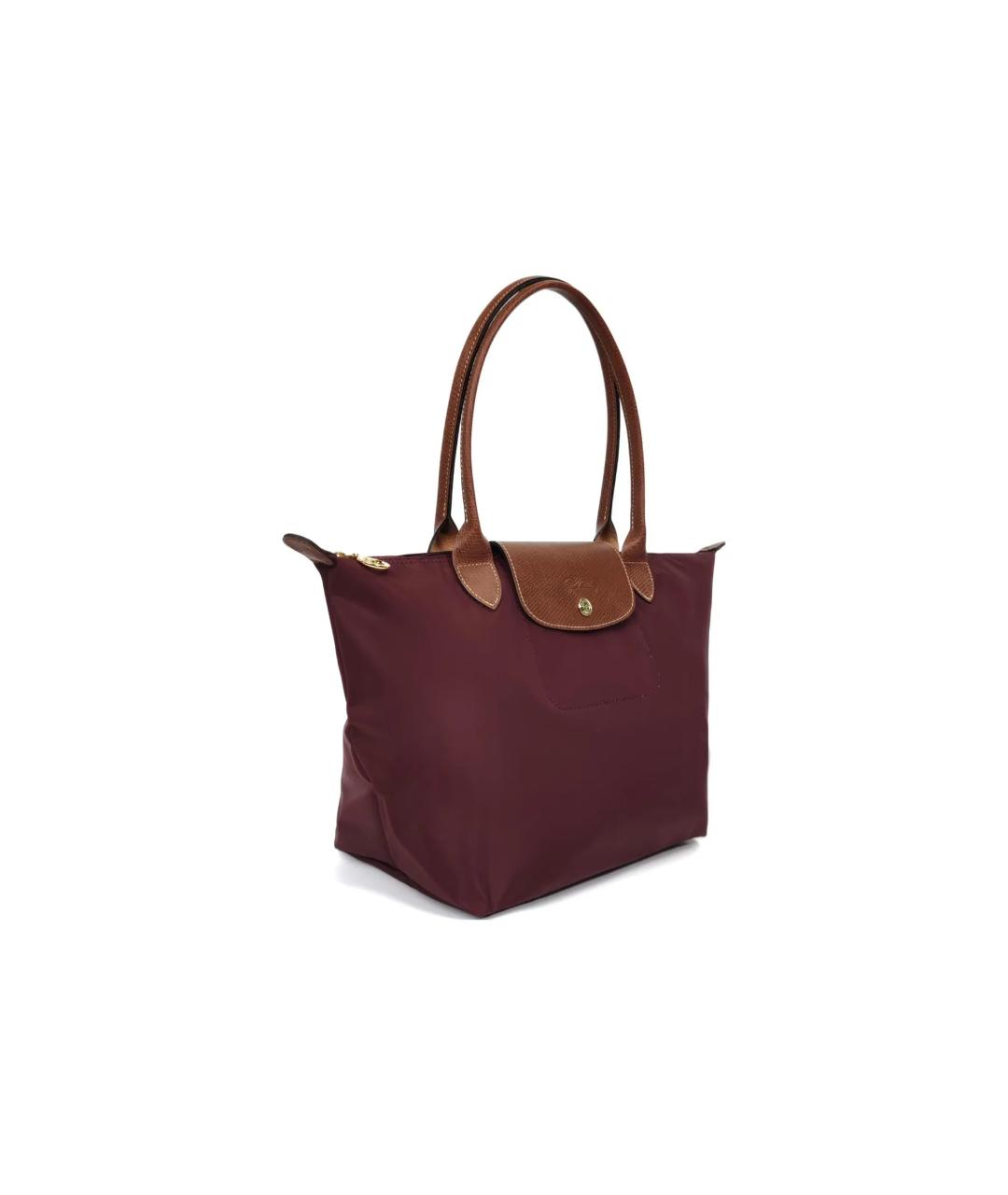 LONGCHAMP Бордовая сумка тоут, фото 3
