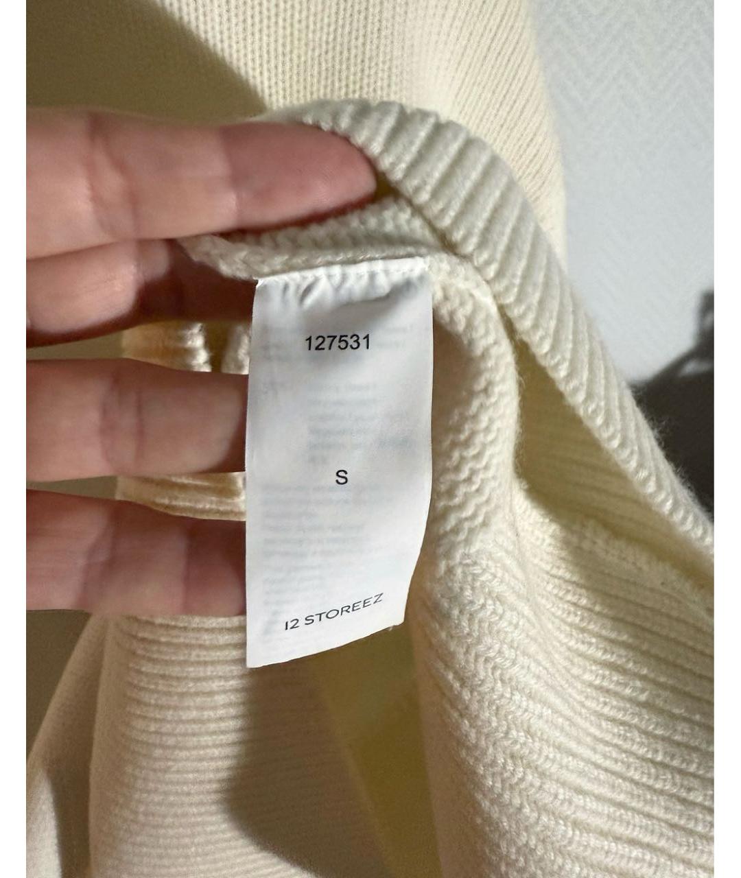 12 STOREEZ Белый шерстяной джемпер / свитер, фото 5