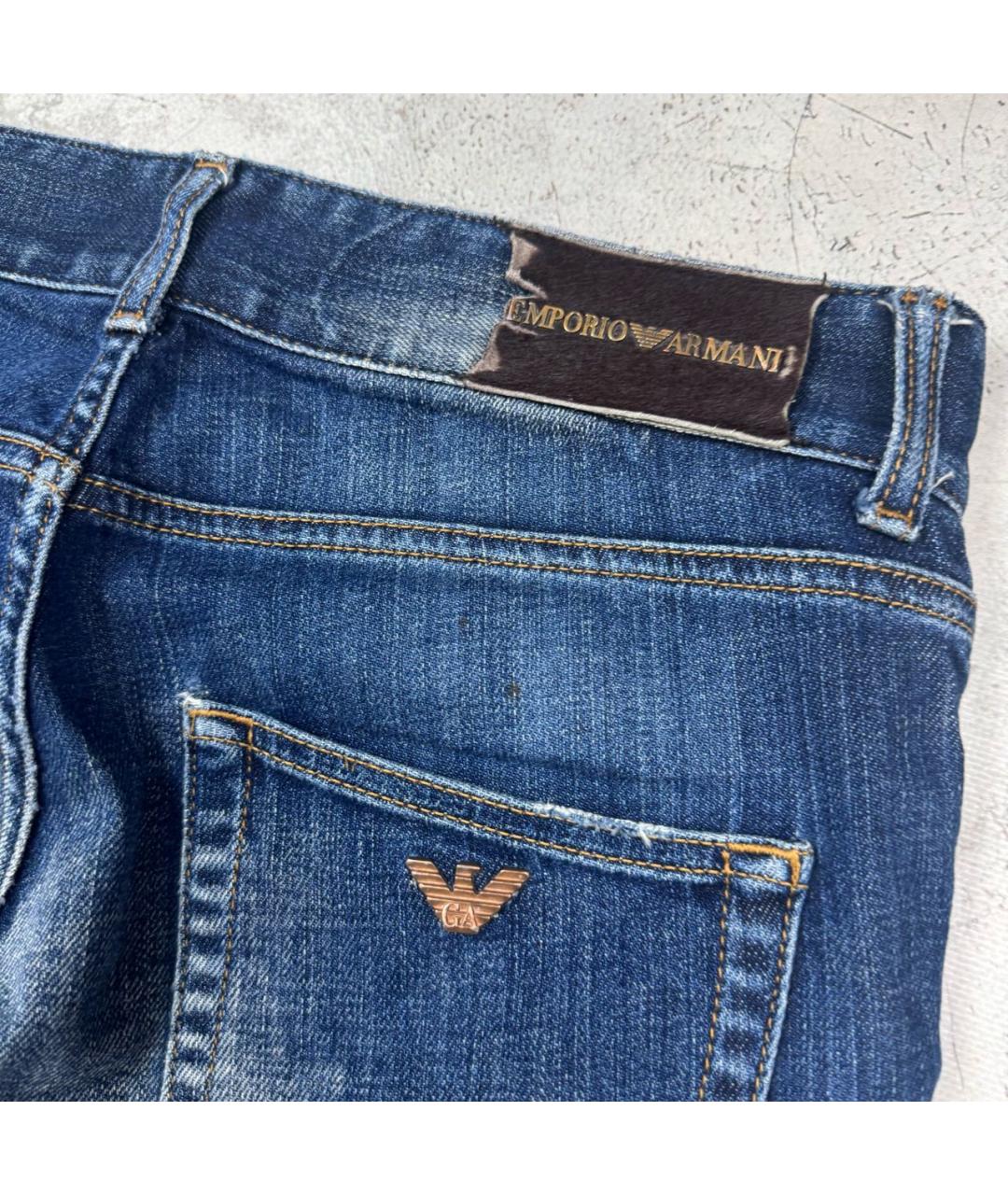 EMPORIO ARMANI Синие джинсы, фото 6