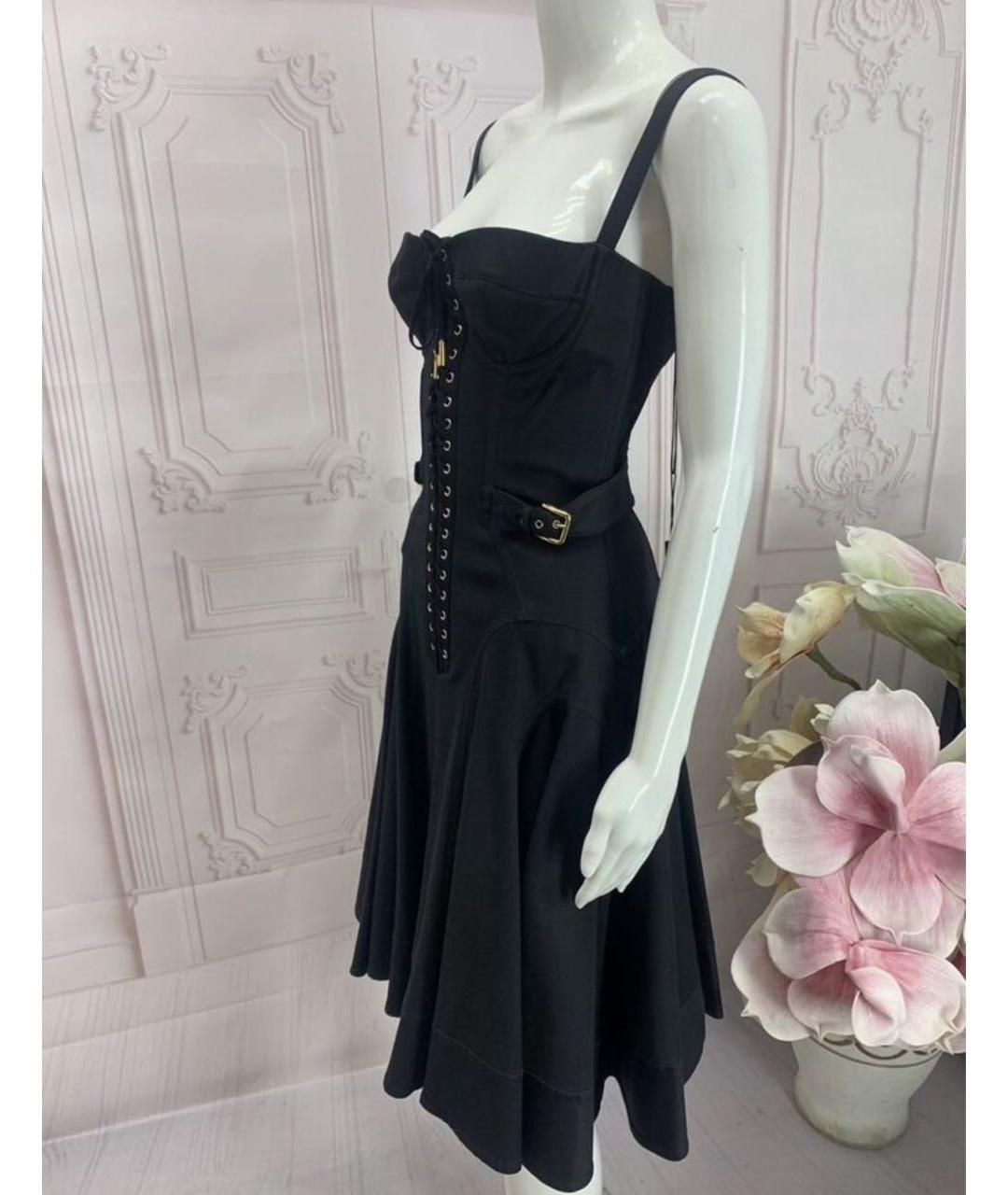 DOLCE&GABBANA Черное хлопковое платье, фото 7