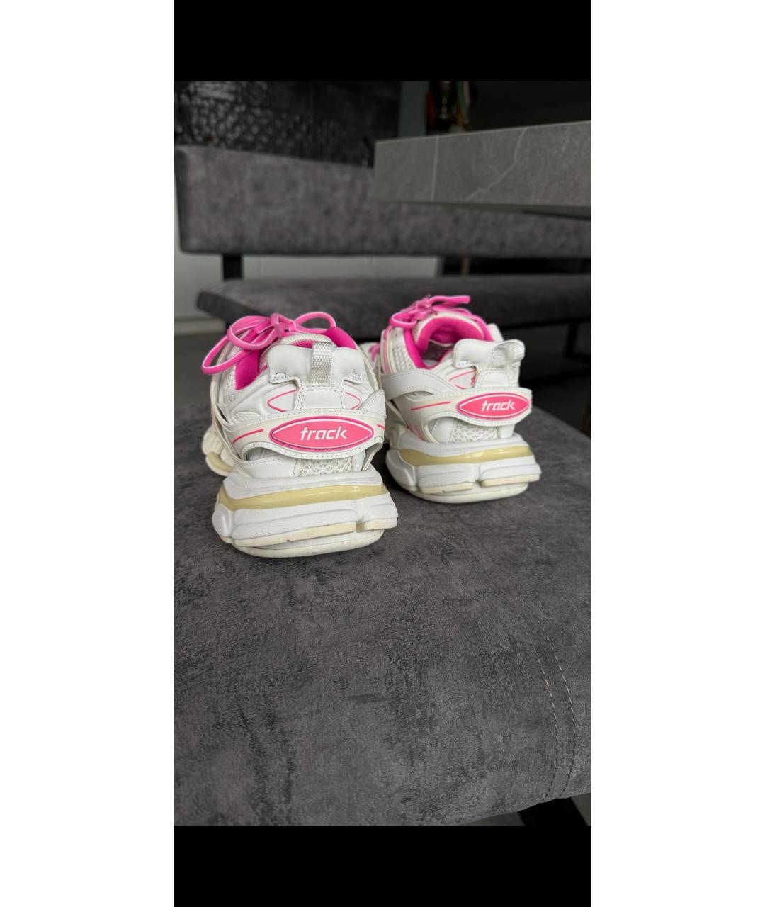 BALENCIAGA Белые резиновые кроссовки, фото 3