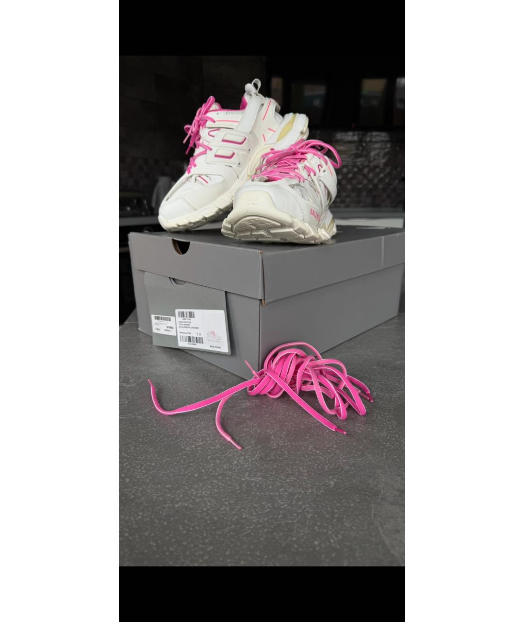 BALENCIAGA Белые резиновые кроссовки, фото 5