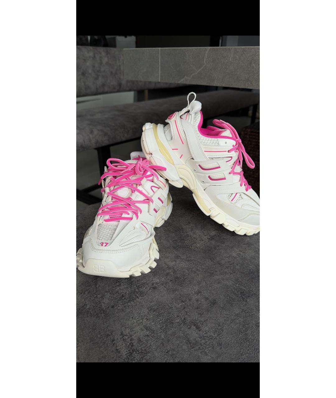 BALENCIAGA Белые резиновые кроссовки, фото 4