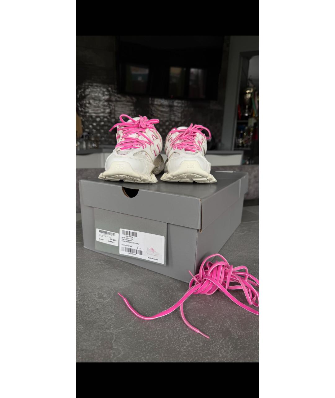 BALENCIAGA Белые резиновые кроссовки, фото 6