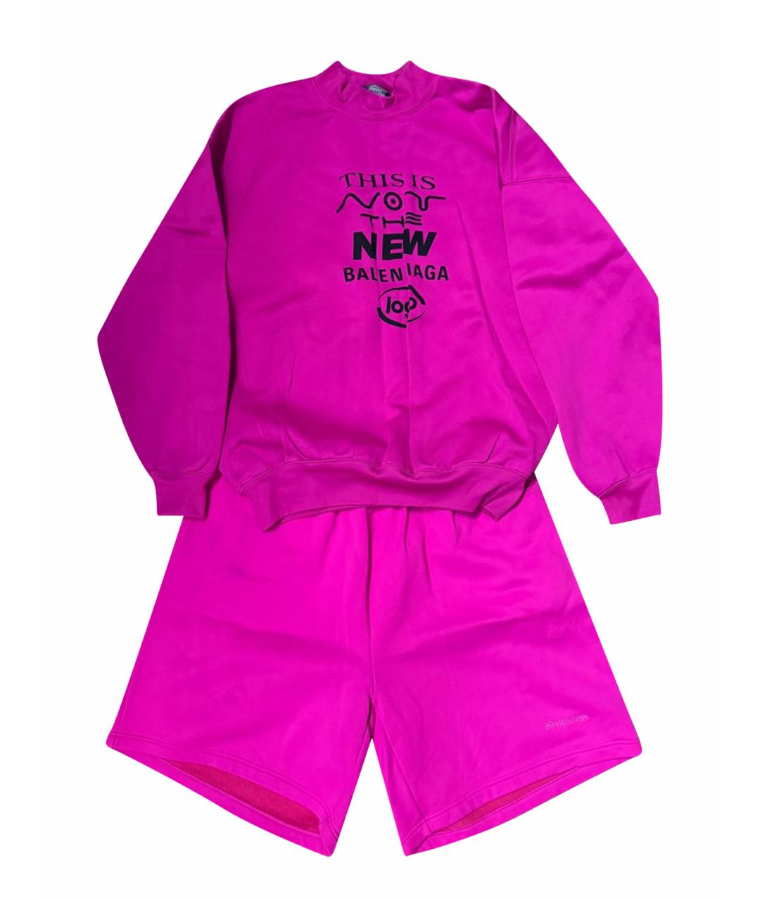 BALENCIAGA Фуксия полиамидовый костюм с брюками, фото 1
