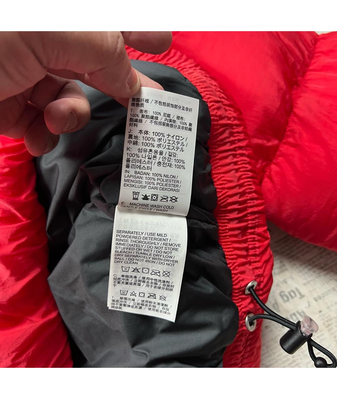 JORDAN Красный пуховик, фото 5