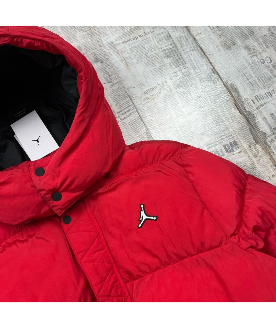 JORDAN Красный пуховик, фото 2