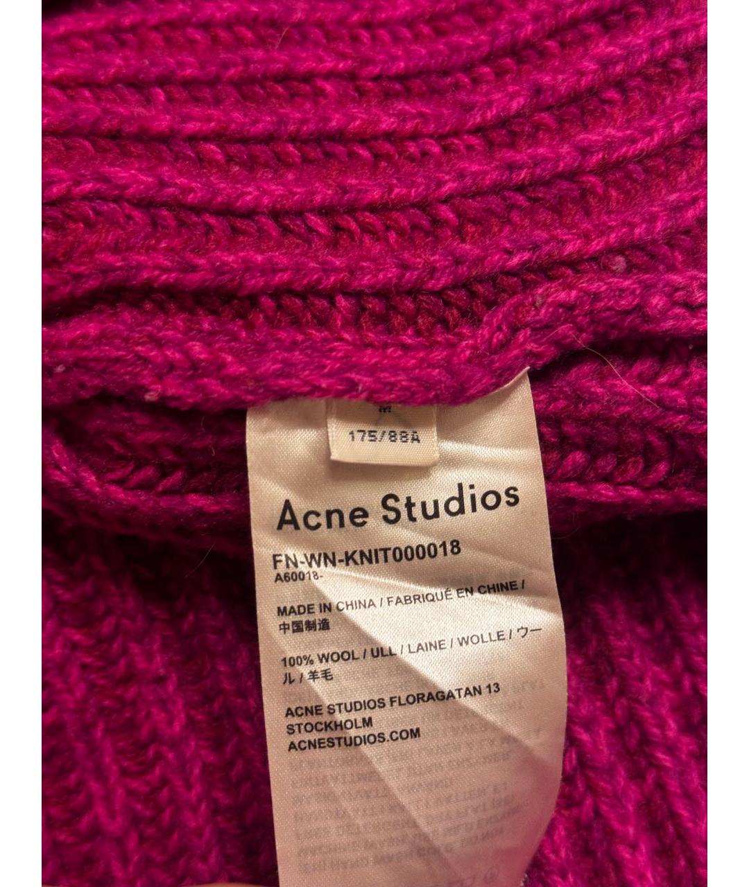 ACNE STUDIOS Розовый шерстяной джемпер / свитер, фото 5