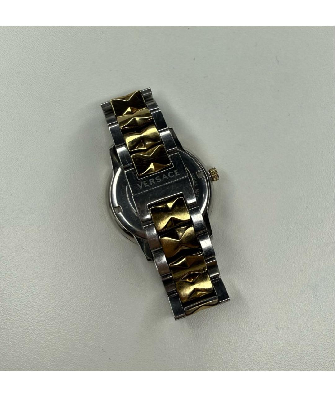 VERSACE Зеленые позолоченные часы, фото 2