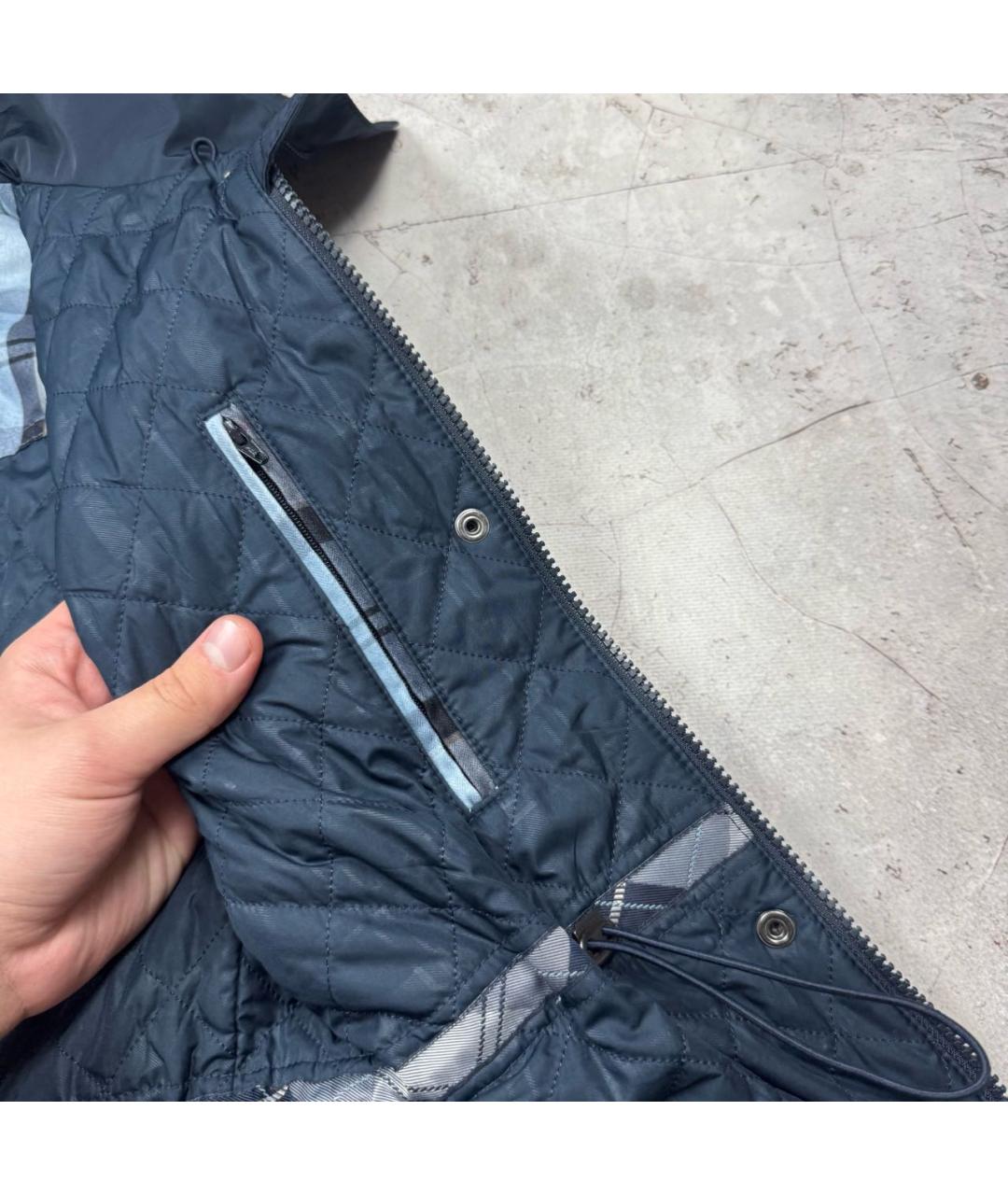 BARBOUR Темно-синяя куртка, фото 6