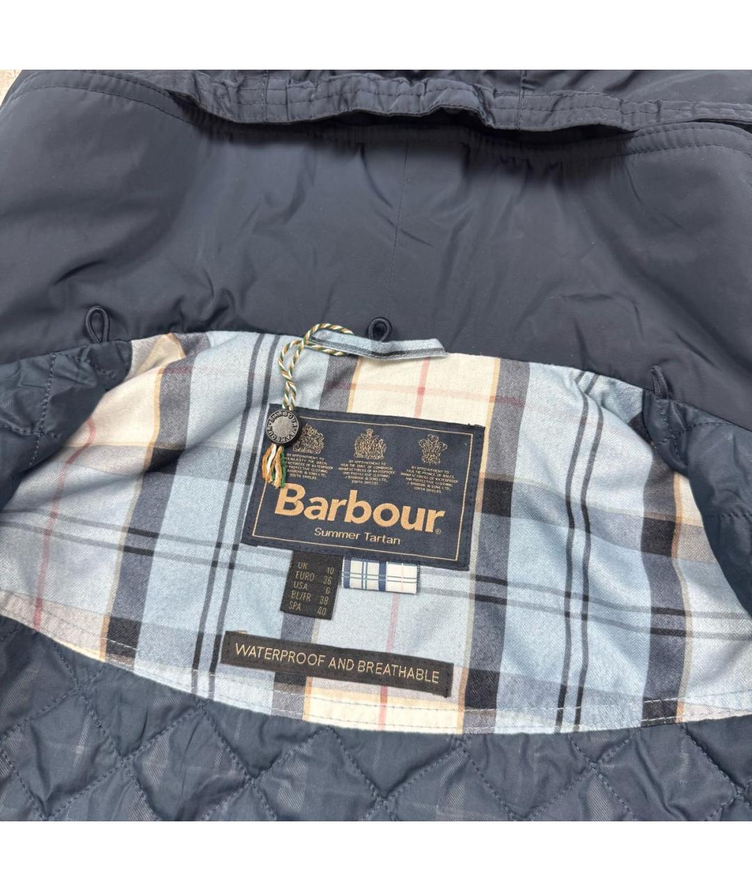 BARBOUR Темно-синяя куртка, фото 5