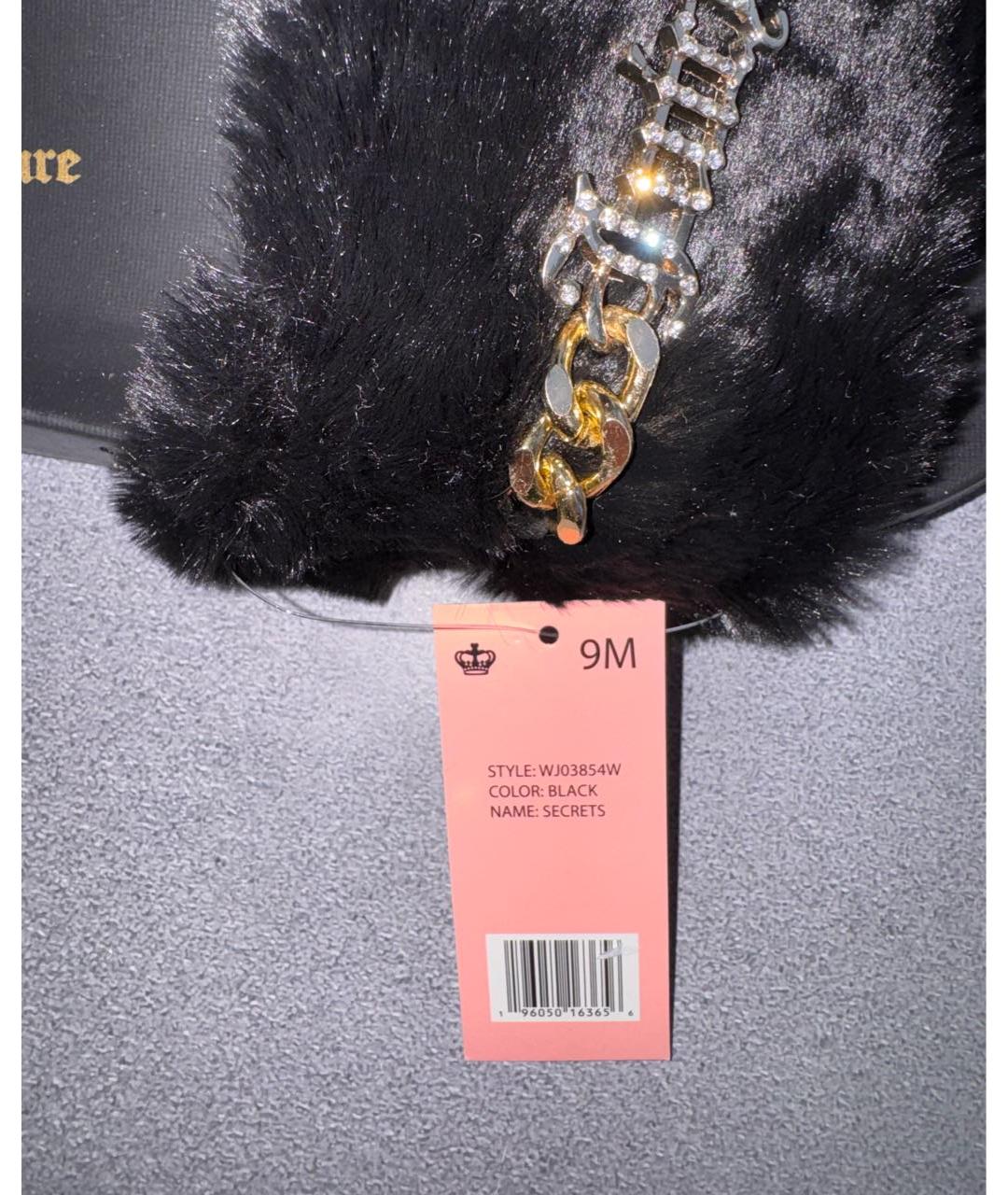 JUICY COUTURE Черные шлепанцы, фото 6