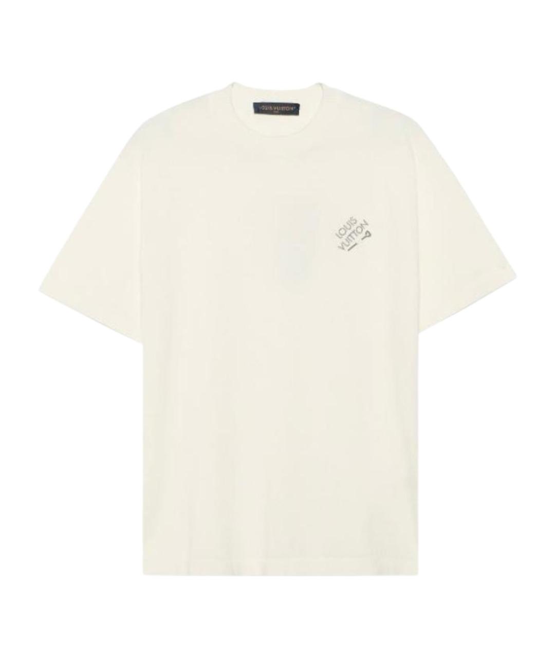 LOUIS VUITTON Белая хлопковая футболка, фото 1