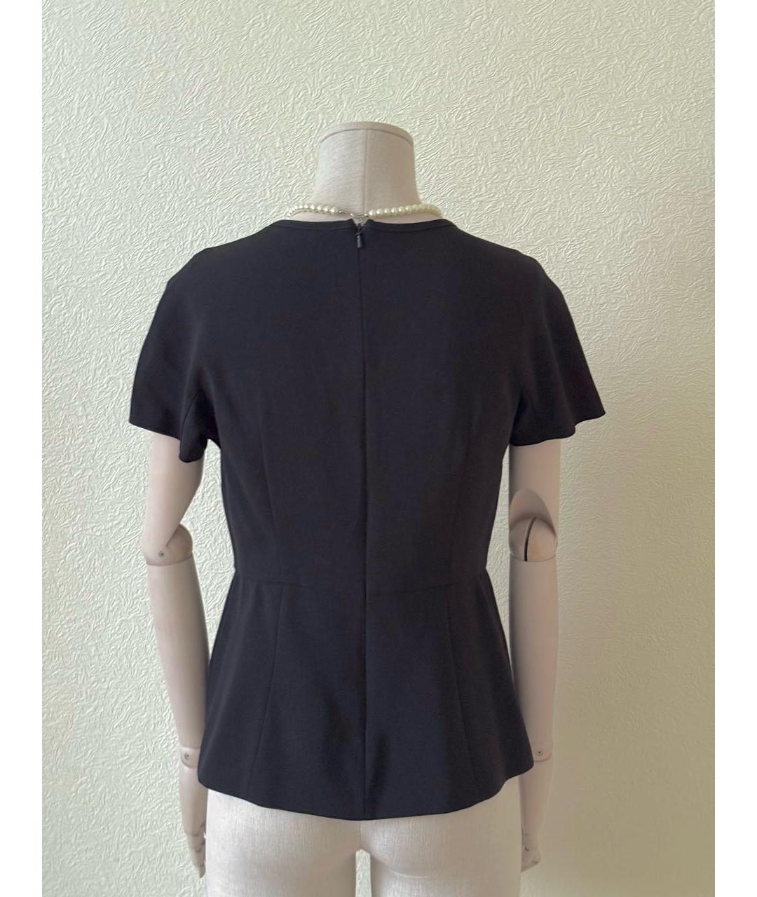 MAX MARA STUDIO Черная вискозная блузы, фото 6