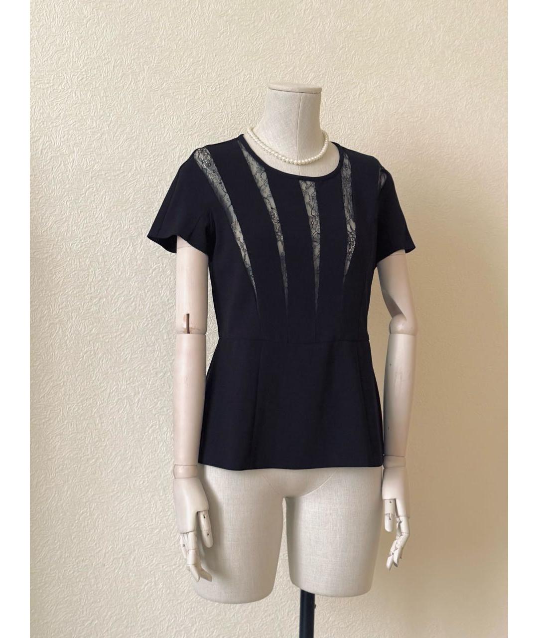 MAX MARA STUDIO Черная вискозная блузы, фото 5
